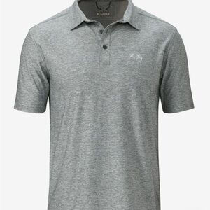 KUIU Men's Heather Gray Polo Shirt